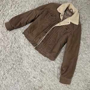Sherpa + corduroy button jacket